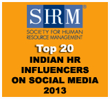 SHRM Top 20 Indian HR Incluencers on Social Media
